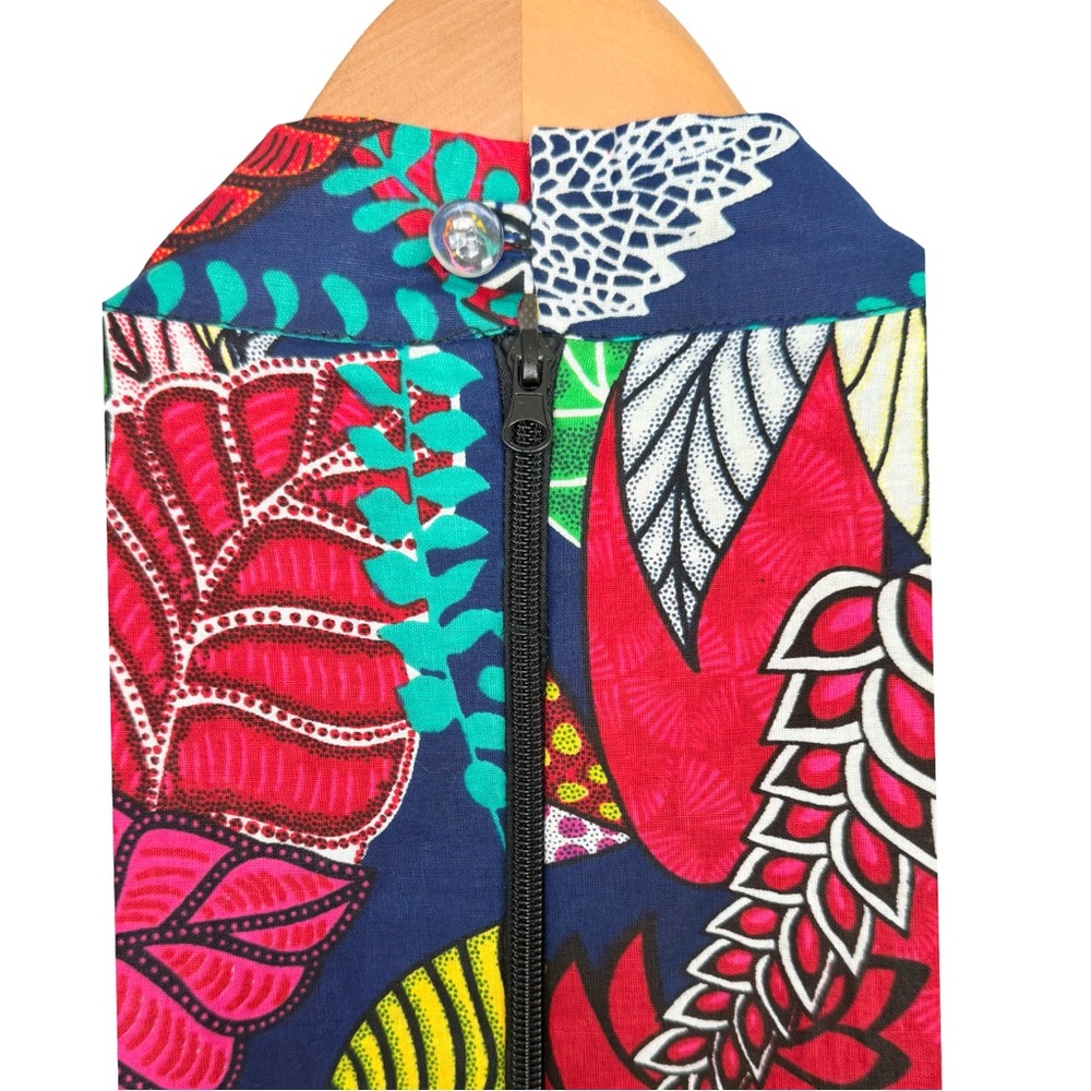 Mae Otti Bibi African Print Puff Sleeve
Peplum Top Blouse Maximalist XXXL NWT - Picture 4 of 9